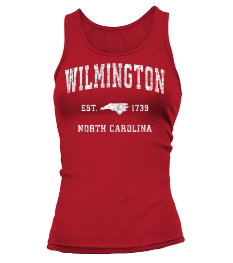 Wilmington North Carolina Nc Vintage Athletic Spor Tank top Woman