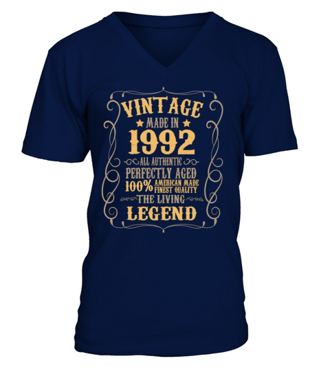 1992 vintage vintage retro birthday gift V-Neck T-shirt