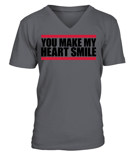 make my heart smile V-Neck T-shirt