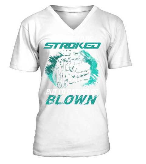 Nice To Be Stroked Drag Racing for Racecar Driver V-Neck T-shirt