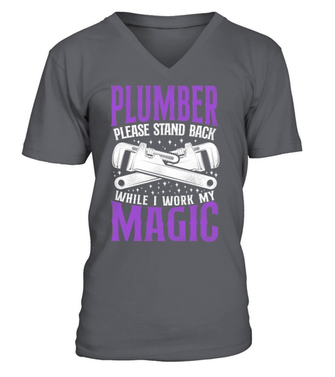 Plumbing Plumber Vintage Plumber V-Neck T-shirt