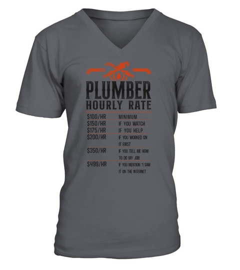 Plumbing Plumber Vintage Plumber V-Neck T-shirt