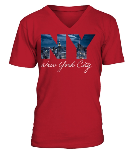 USA Vintage New York City V-Neck T-shirt