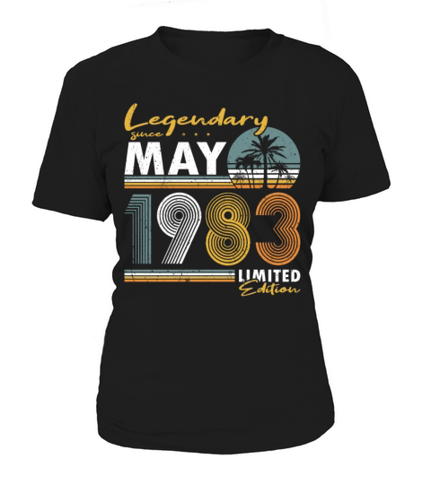 40th birthday legendary since vintage may 1983 Women's T-Shirt