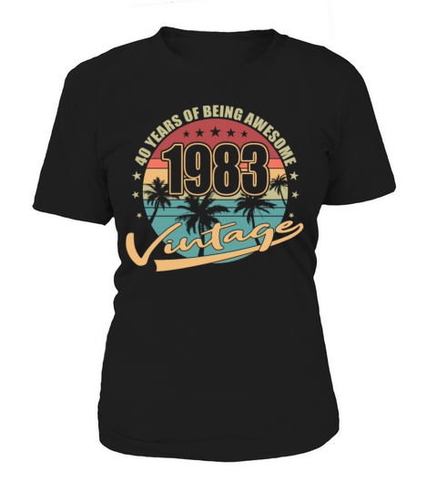 40th birthday vintage 1983 40 years Women's T-Shirt