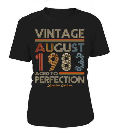 40th birthday vintage august 1983 limited edition Women's T-Shirt