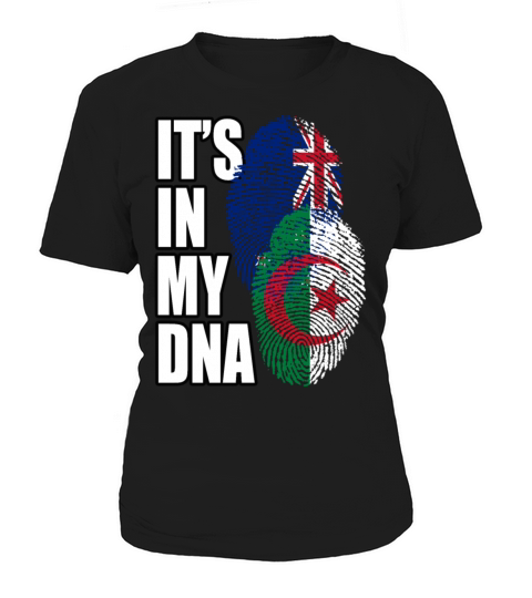 Algerian And New Zealand Mix Heritage DNA Flag Women's T-Shirt