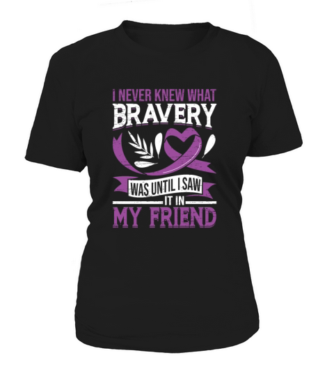 Bravery Epilepsy Purple Ribbon Epileptic Epilepsy Women's T-Shirt