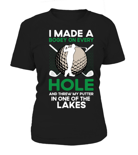 Distressed Quote Golf Club Golfer Hole In One Women's T-Shirt