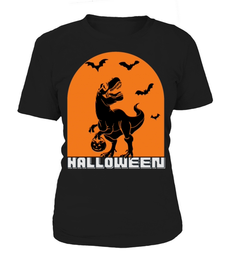 happy halloween mummy dinosaur trick raw treat Women's T-Shirt