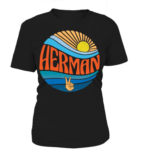 Herman Shirt Vintage Sunset Herman Groovy Tie Dye Women's T-Shirt