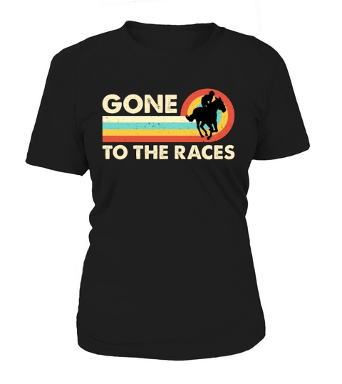Horse Racing Gone To The Retro Loves Horse Riding Women's T-Shirt