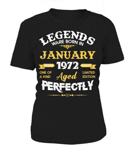 January 1972 Vintage Birthday Present Women's T-Shirt