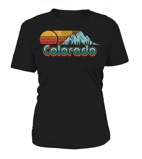 Retro Throwback Colorado Mountains Women's T-Shirt