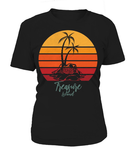 Treasure Island - Sunset Retro Vintage Style Women's T-Shirt