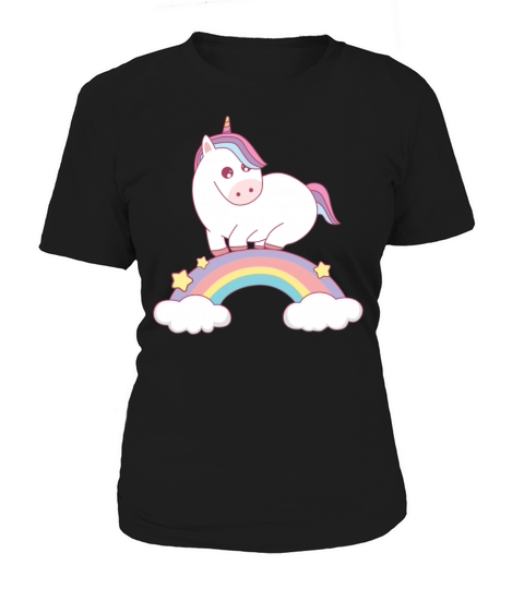 unicorn standing on rainbow Women's T-Shirt
