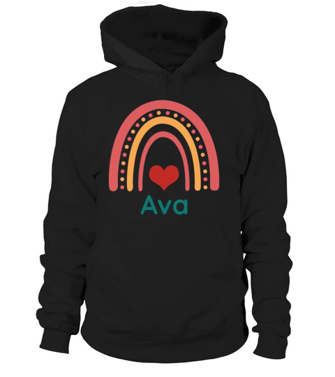 Ava Vintage Boho Rainbow Hoodie Unisex