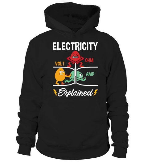 Electronics Repair Electricity Volt Ohm Electrical Hoodie Unisex