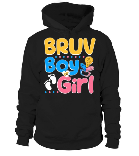 Pink or Blue Bruv Loves You Best Brother Ever Big Hoodie Unisex