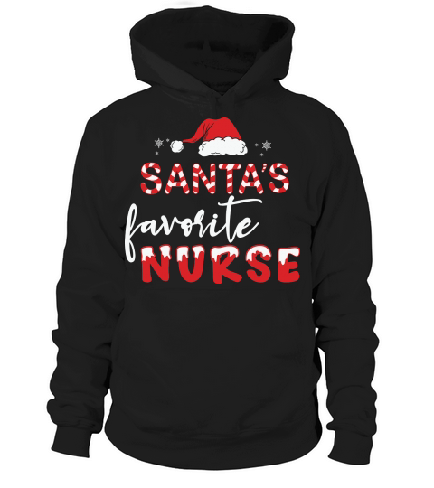 Santas favotite nurse Christmas Hoodie Unisex