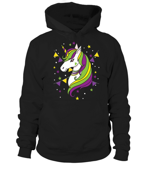 Unicorn Lover Mardi Gras New Orleans Louisiana Hoodie Unisex