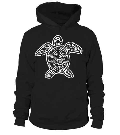 Vintage Abstract Turtle Hoodie Unisex