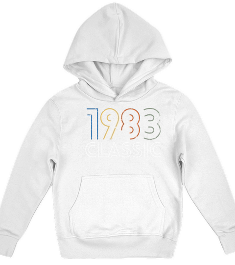 40 Years Vintage 1983 Retro 40th Birthday Kids Hoodie