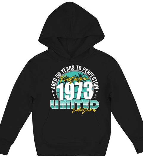 50th birthday vintage 1973 50 years Kids Hoodie