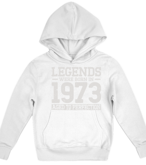 50th birthday vintage legends were born in 1973 Kids Hoodie