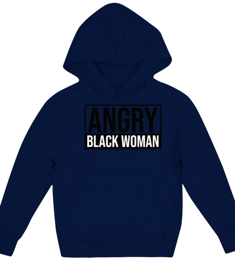 Angry Black Woman Kids Hoodie