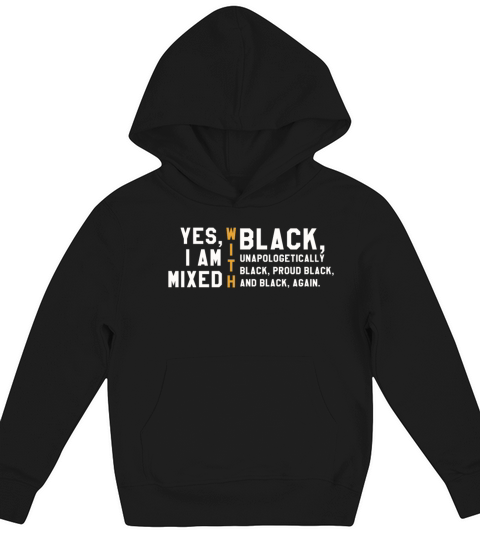 Black Unapologetic Pride Black History Month Kids Hoodie