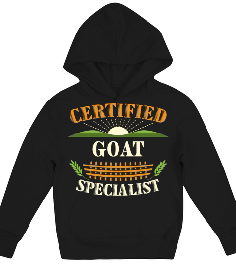 Certified Goat Specialist Farmer Funny Farming Kids Hoodie