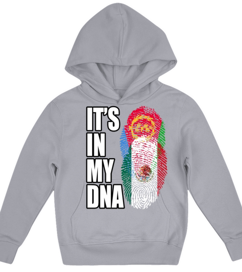 Eritrean And Mexican Mix Heritage DNA Flag Kids Hoodie