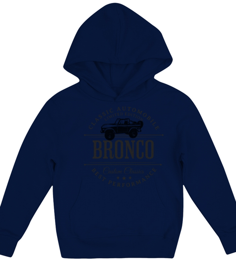 ford bronco hoodies logo vintage sport Kids Hoodie