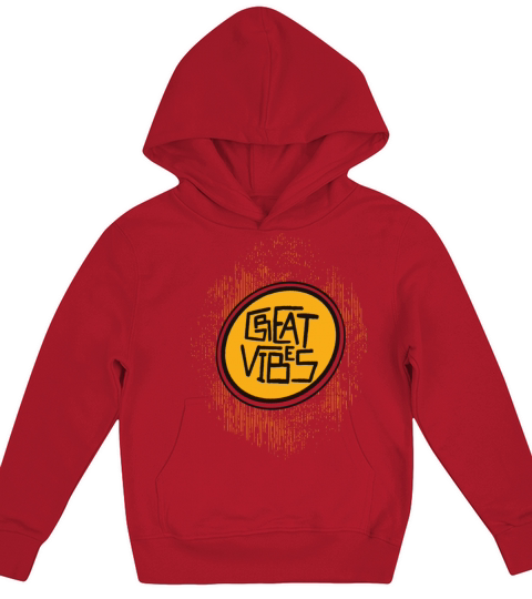Great vibes cute summer vintage distressed quote Kids Hoodie