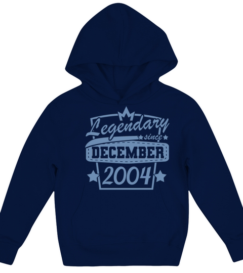 Legendary since December 2004 Retro Sayings Kids Hoodie