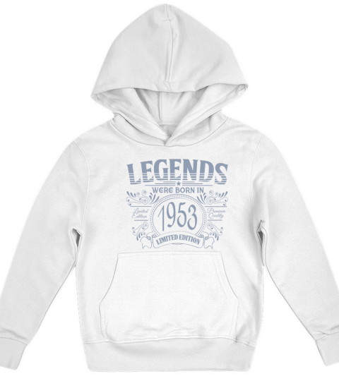 Legends were born in 1953 vintage birthday design Kids Hoodie