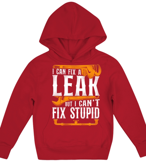 Plumbing Plumber Vintage I Can Fix Kids Hoodie