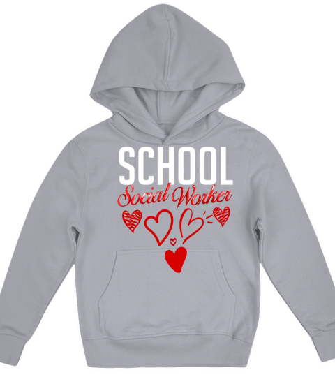 School Social Worker Quotes Appreciation Office Kids Hoodie