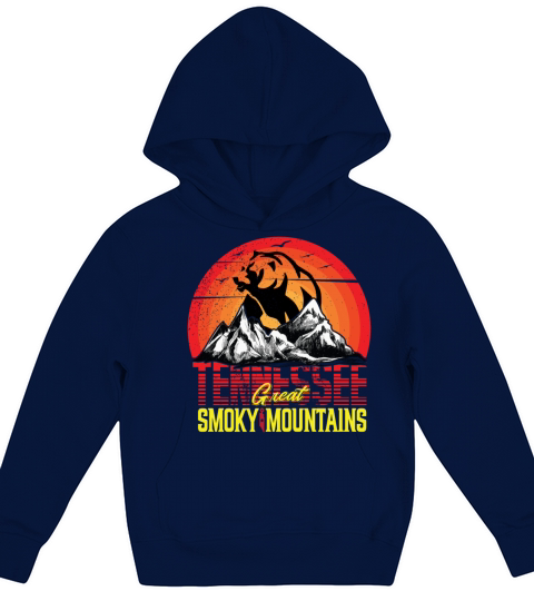 Tennessee Great Smoky Mountains Camping Trip Kids Hoodie