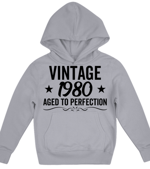 Vintage 1980 Aged To Perfection Kids Hoodie
