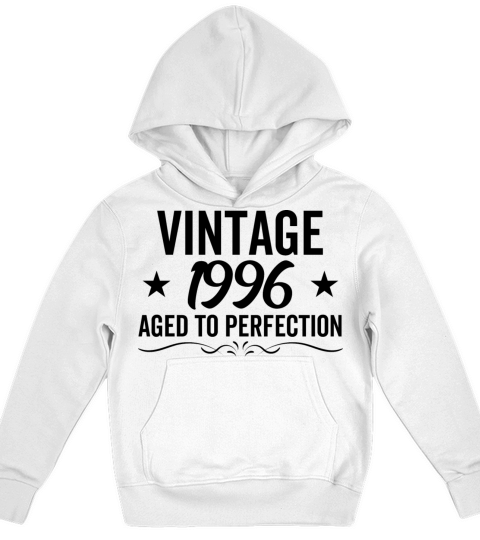 Vintage 1996 Aged To Perfection Kids Hoodie