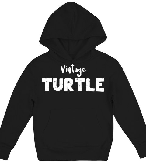 Vintage Turtle - Coral Kids Hoodie