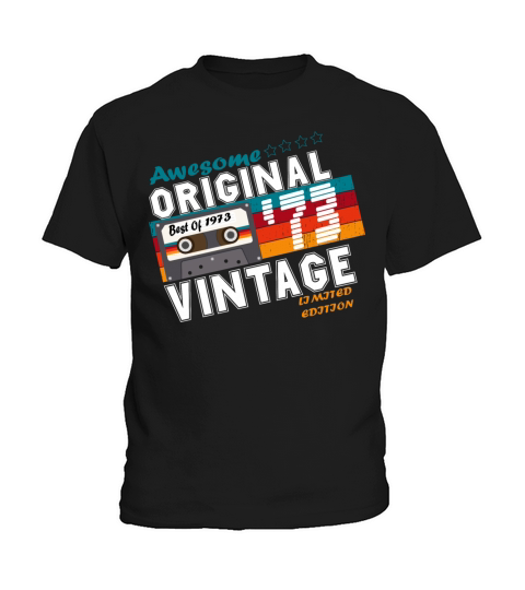 1973 Vintage Birthday Vintage Gift Retro Kids T-Shirt