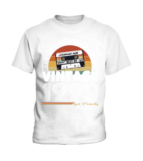 30th birthday vintage 1993 aged perfectly Kids T-Shirt