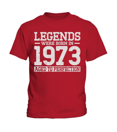 50th birthday vintage legends were born in 1973 Kids T-Shirt