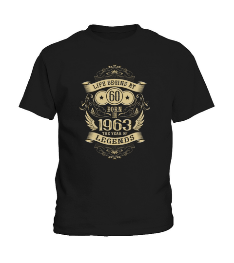 Das Leben beginnt mit 60 Jahren 1963 Geburtstag Kids T-Shirt