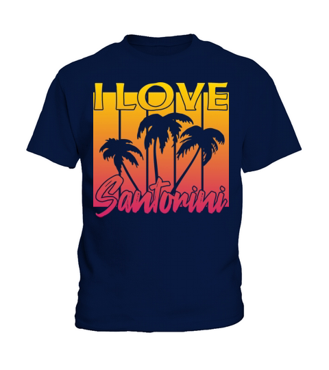 I love Santorini Kids T-Shirt