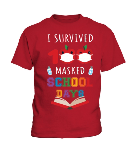 I Survived 100 Masked School Days IV Kids T-Shirt