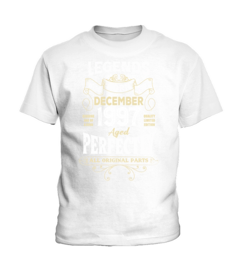 Legends Were Born In December 1997 Birthday Kids T-Shirt